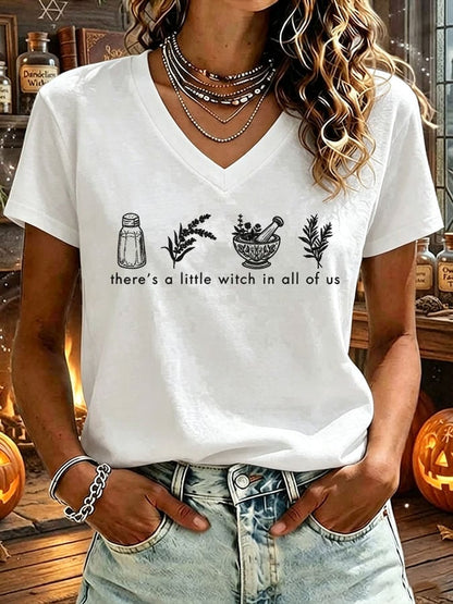 Women's There's A Little Witch In All Of Us Print T-shirt