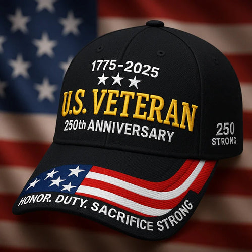 Veteran Military 250th Anniversary Art Print Hat