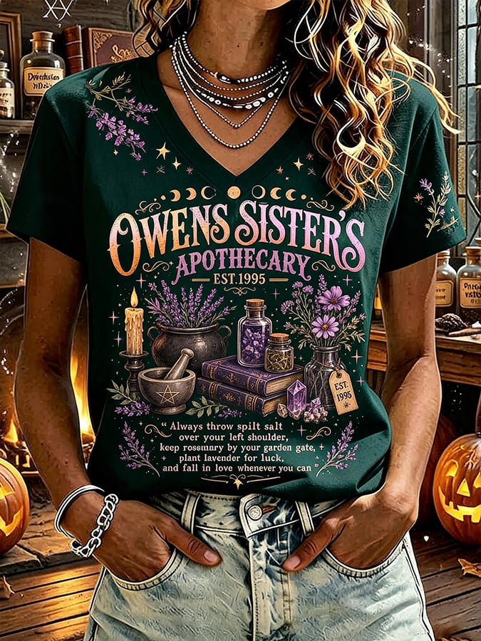 Women's Always Throw Spilled Salt Over Your Left Shoulder Print Top