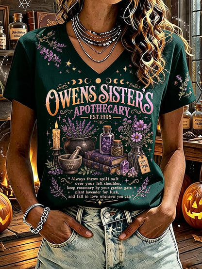 Women's Always Throw Spilled Salt Over Your Left Shoulder Print Top