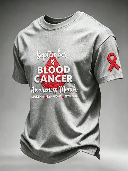 Men's Blood Cancer Awareness Graphic T-Shirt