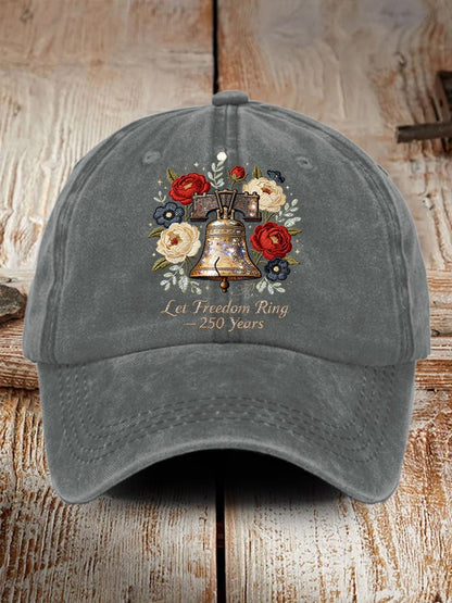 Unisex American 250th Anniversary Washed Cotton Cap