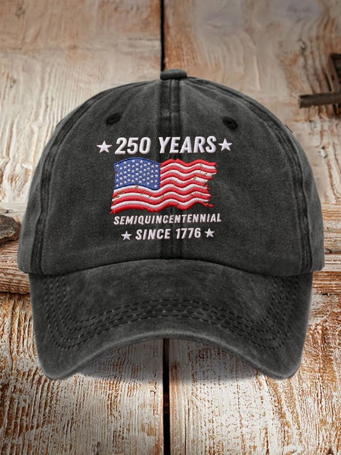 Unisex 250th Anniversary Vintage Washed Cap