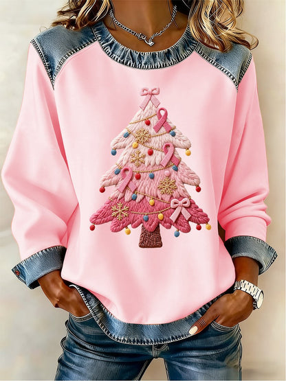 Women's Casual Retro Christmas Sweatshirt