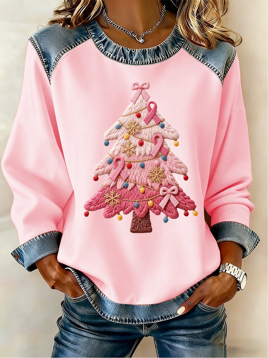 Women's Casual Retro Christmas Sweatshirt