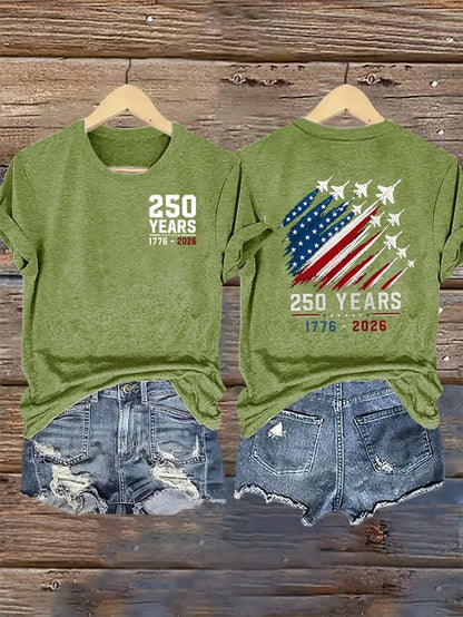 Women's  Round-Neck 250 YEARS Printed T-Shirt