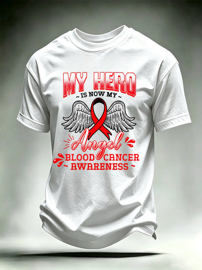 Men's BLOOD CANCER AWARENESS Print T-Shirt