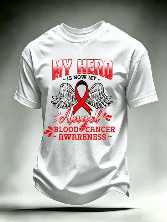 Men's BLOOD CANCER AWARENESS Print T-Shirt