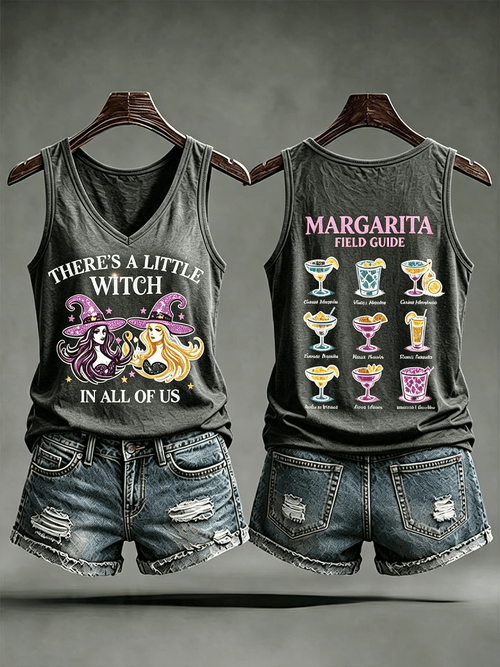 Women's Dark Magic Graphic Halloween Print Tank Top