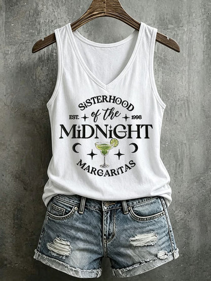 Women's Midnight Margaritas Printed Tank Top
