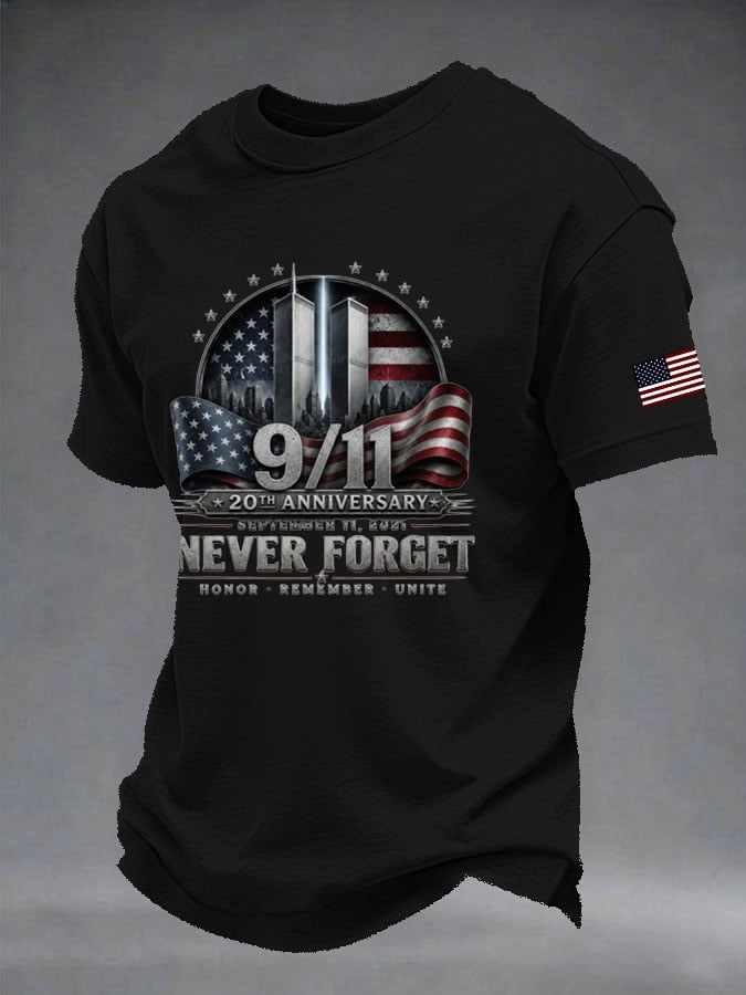 Men's Retro Print Short-Sleeve T-Shirt