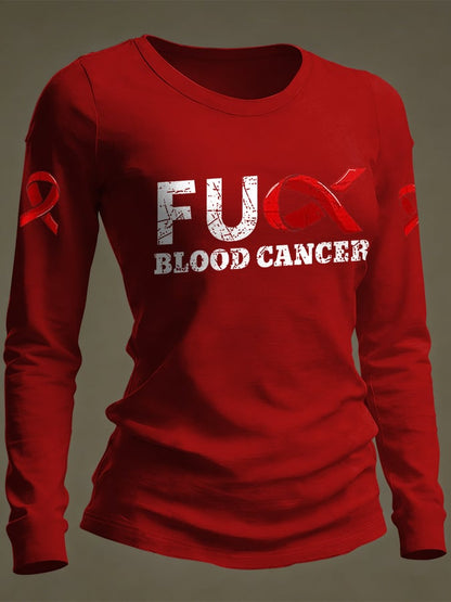 Women's Casual Print Long-Sleeve T-Shirt