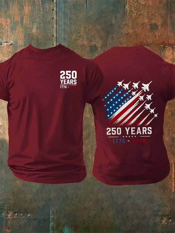 Men's Round-Neck 250 YEARS Printed T-Shirt