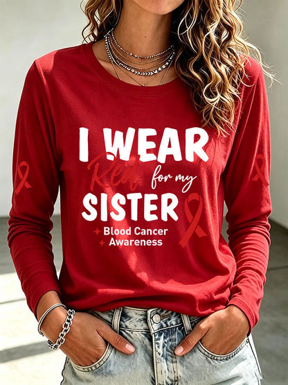 Women's Casual Print Long-Sleeve T-Shirt