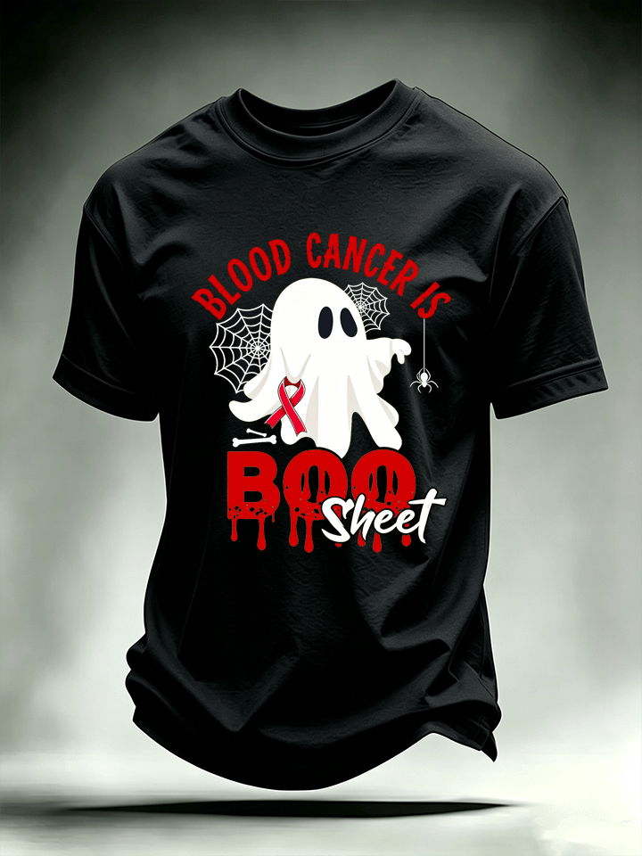 Men's BLOOD CANCER IS BOO SHEET Print T-Shirt