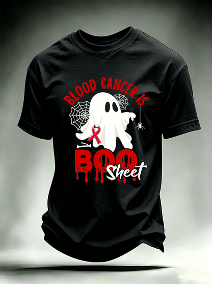 Men's BLOOD CANCER IS BOO SHEET Print T-Shirt