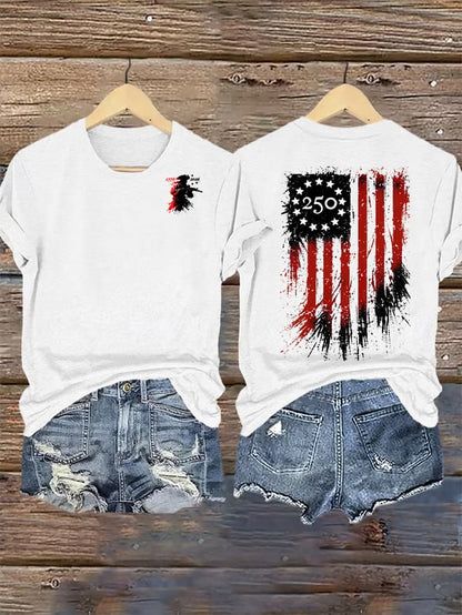 Women's  250 YEARS Round-neck Printed T-Shirt