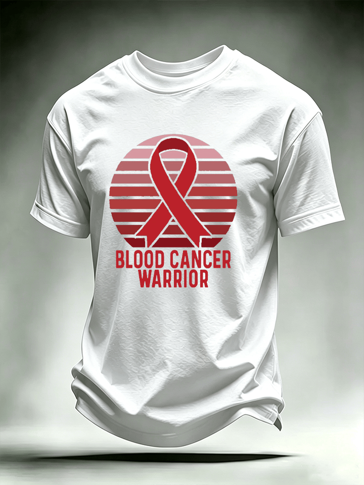 Men's BLOOD CANCER WARRIOR Print T-Shirt