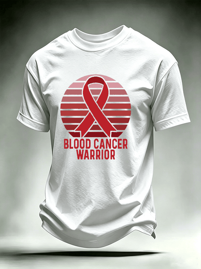 Men's BLOOD CANCER WARRIOR Print T-Shirt