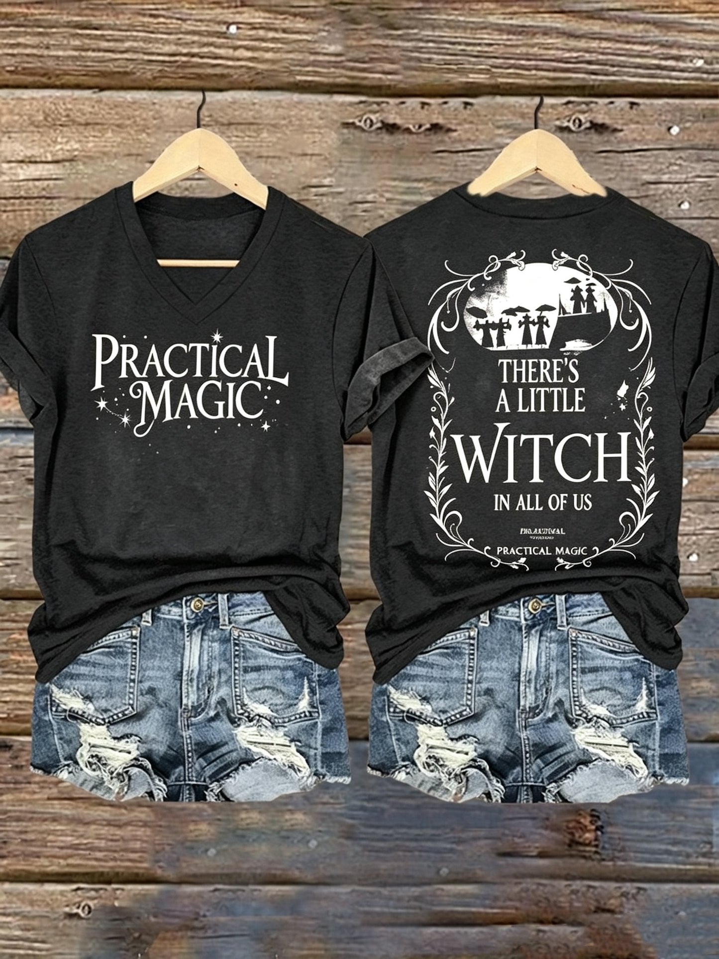 Women's Magic Inspired Halloween Movie Gift T-Shirt