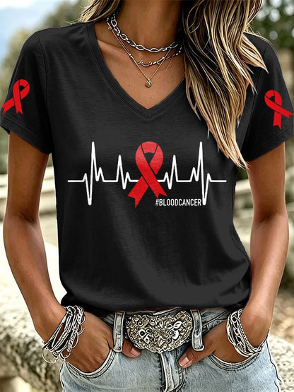 Women's Casual Print Short-Sleeve T-Shirt