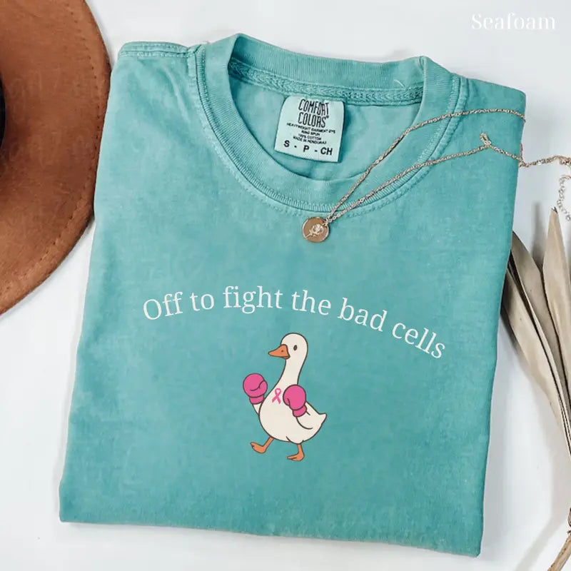 Women'S  Comfort Colors Breast Cancer Shirt