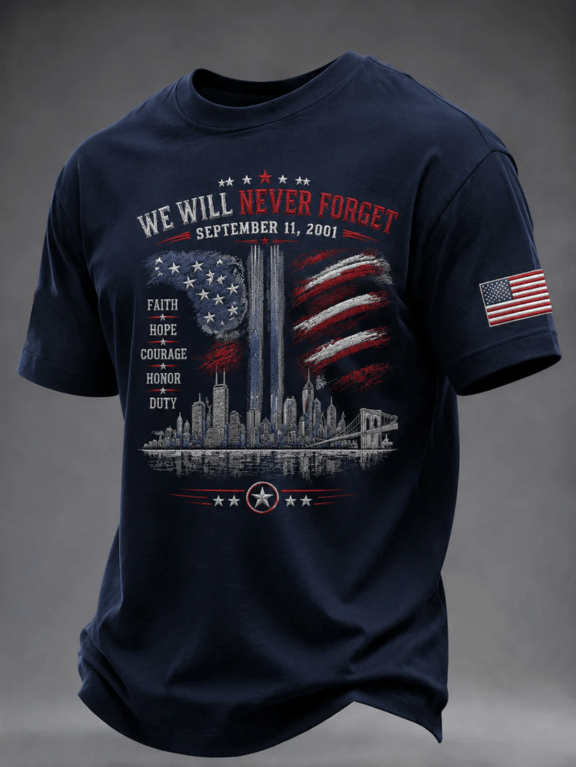 Men's 9.11 Never Forget Printed T-shirt