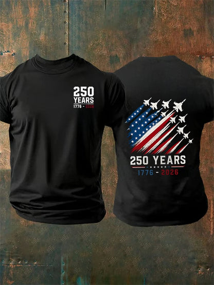 Men's Round-Neck 250 YEARS Printed T-Shirt