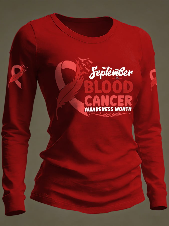 Women's Casual Print Long-Sleeve T-Shirt