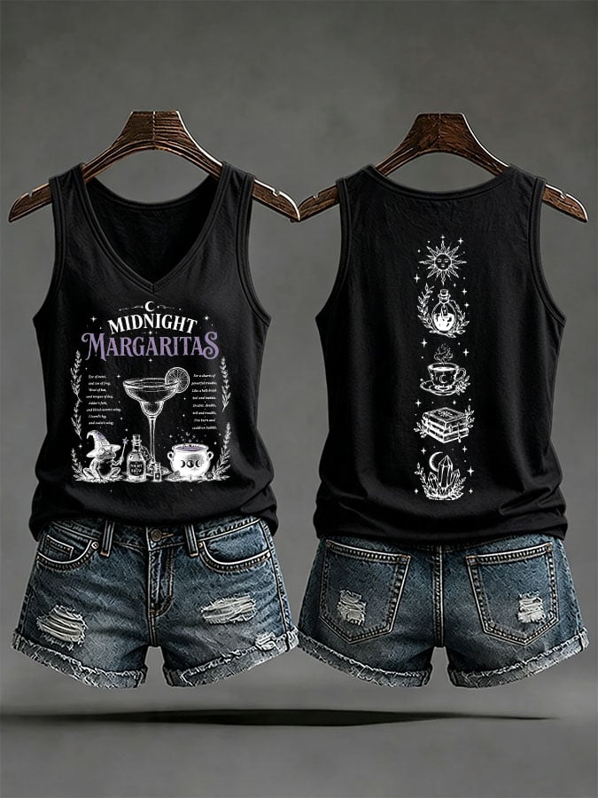 Women's Midnight Margaritas Printed Tank Top