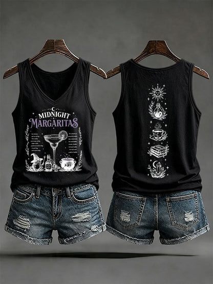 Women's Midnight Margaritas Printed Tank Top