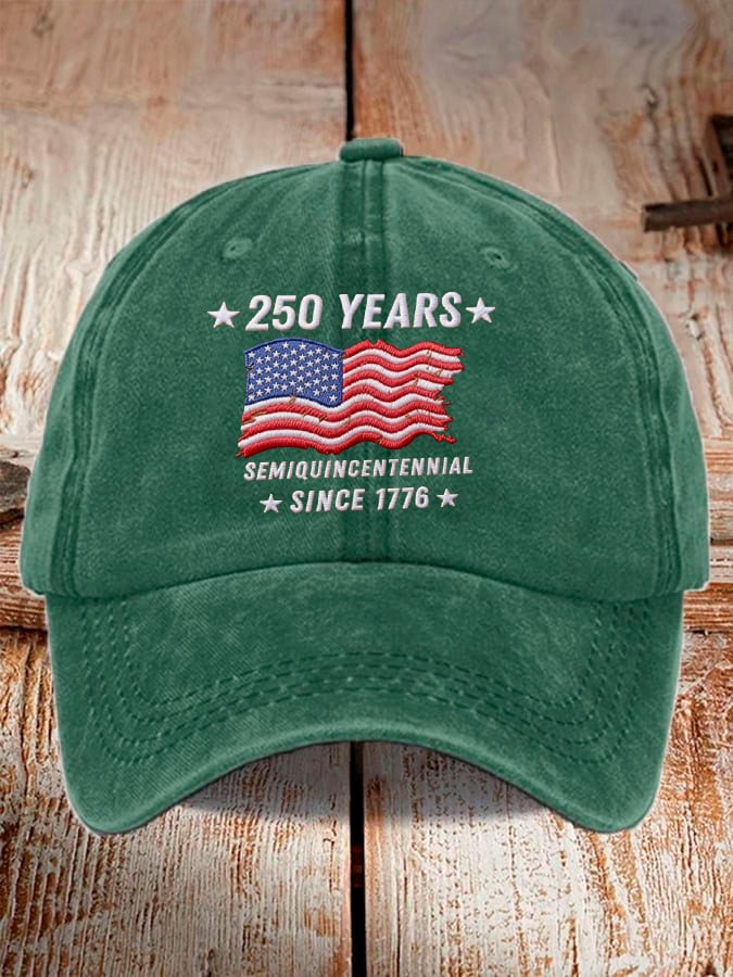 Unisex 250th Anniversary Vintage Washed Cap
