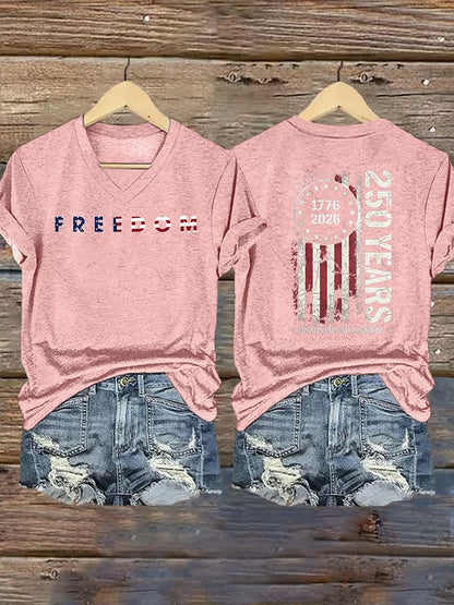 Women's  American 250th Print T-Shirt