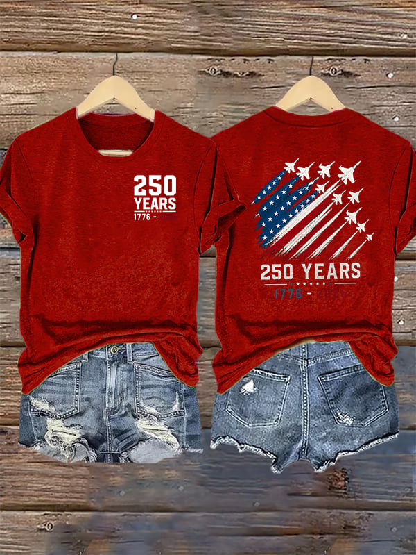 Women's  Round-Neck 250 YEARS Printed T-Shirt