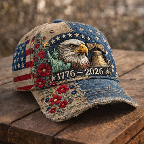 US Vintage 250th Anniversary Printed Hat