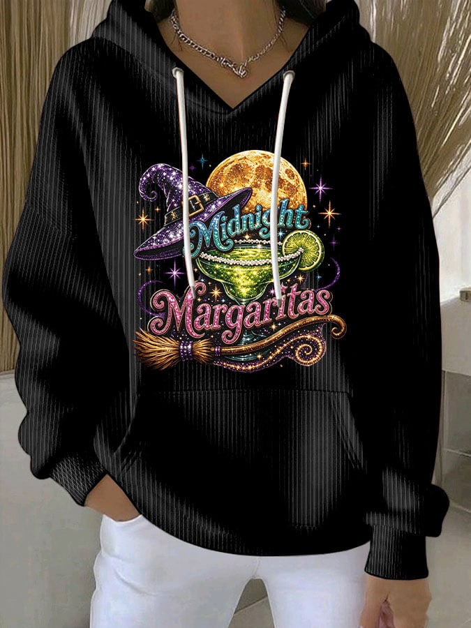 Women's Midnight Margaritas Print Casual Sweatshirt