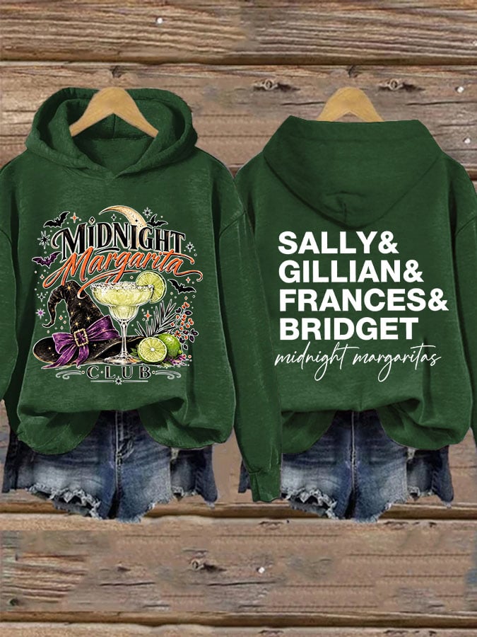Women's Midnight Margaritas Print Casual Sweatshirt