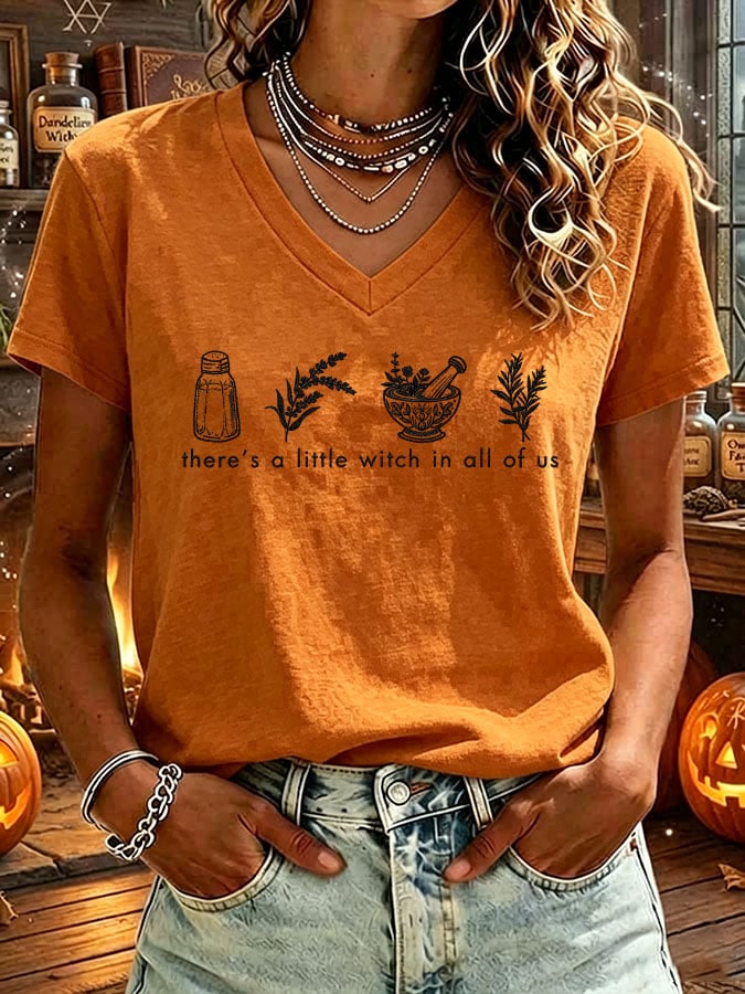 Women's There's A Little Witch In All Of Us Print T-shirt