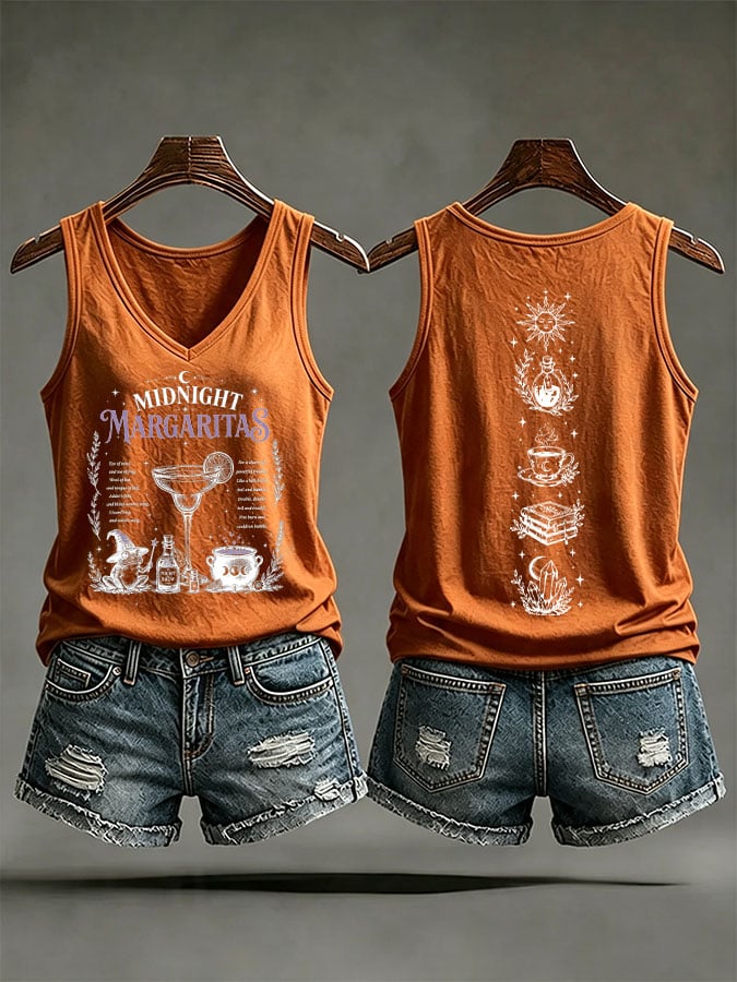 Women's Midnight Margaritas Printed Tank Top