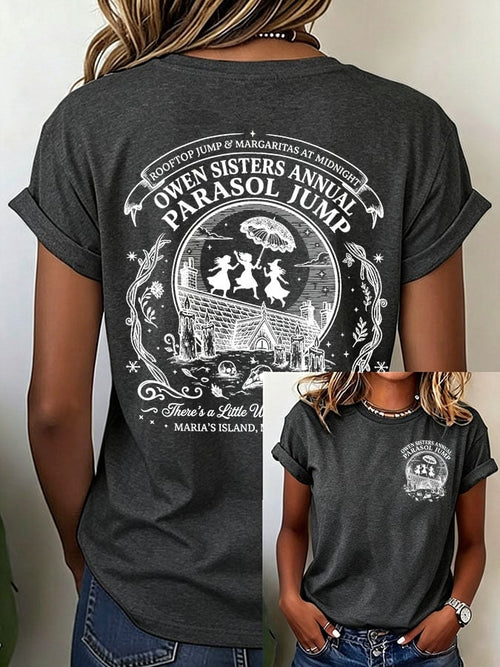 Women's There's A Little Witch In All Of Us Print Casual T-shirt