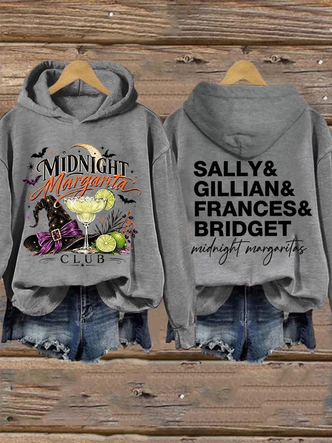 Women's Midnight Margaritas Print Casual Sweatshirt