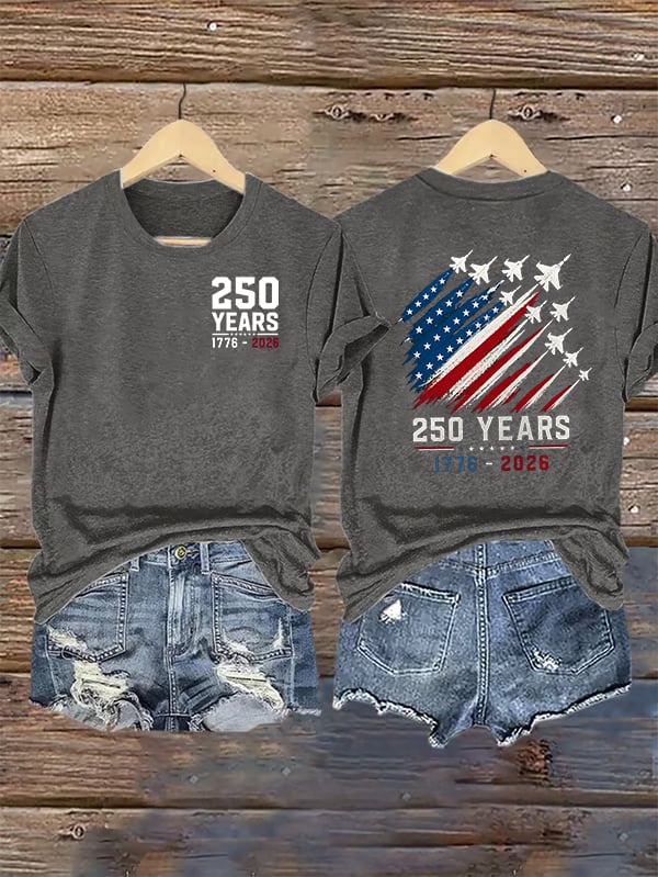 Women's  Round-Neck 250 YEARS Printed T-Shirt