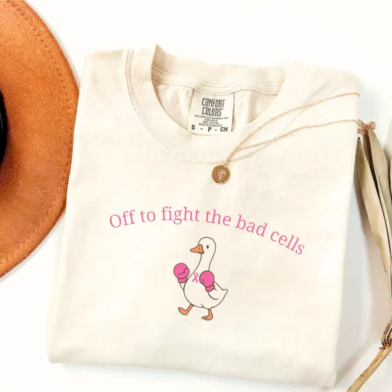 Women'S  Comfort Colors Breast Cancer Shirt