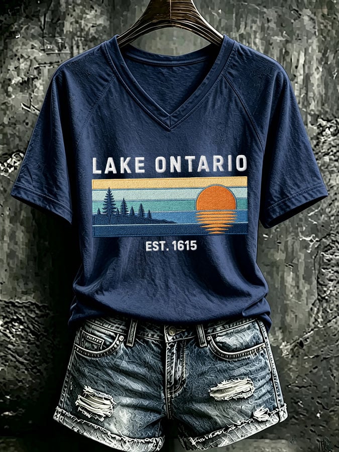 Women's Casual Printed Short-Sleeve T-Shirt