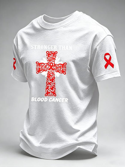Men's Blood Cancer Awareness Graphic T-Shirt