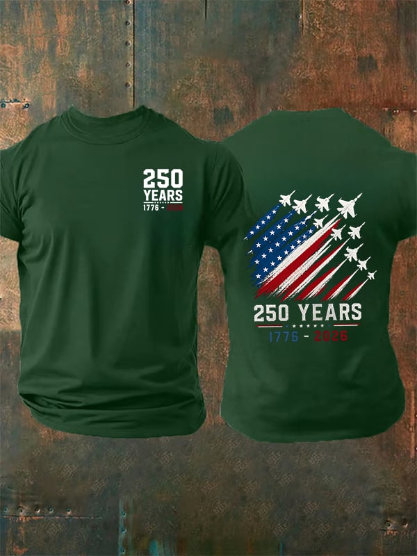 Men's Round-Neck 250 YEARS Printed T-Shirt