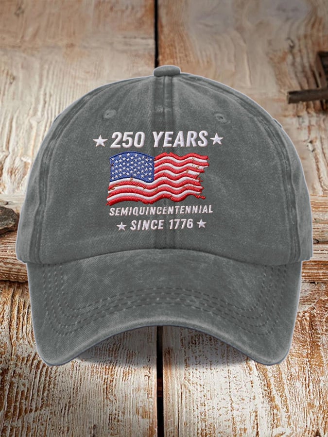 Unisex 250th Anniversary Vintage Washed Cap