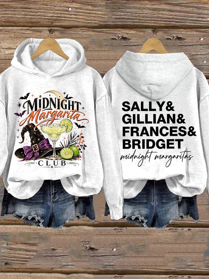 Women's Midnight Margaritas Print Casual Sweatshirt
