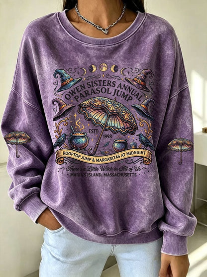 Women's There's A Little Witch In All Of Us Print Casual Sweatshirt
