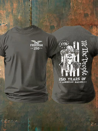 Men's 250 YEARS OF AMERICAN BADASS Print T-Shirt